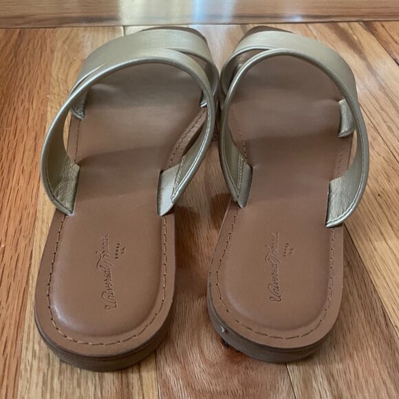 Target Gold/Brown Dora Footbed Sandals - Picture 4 of 4